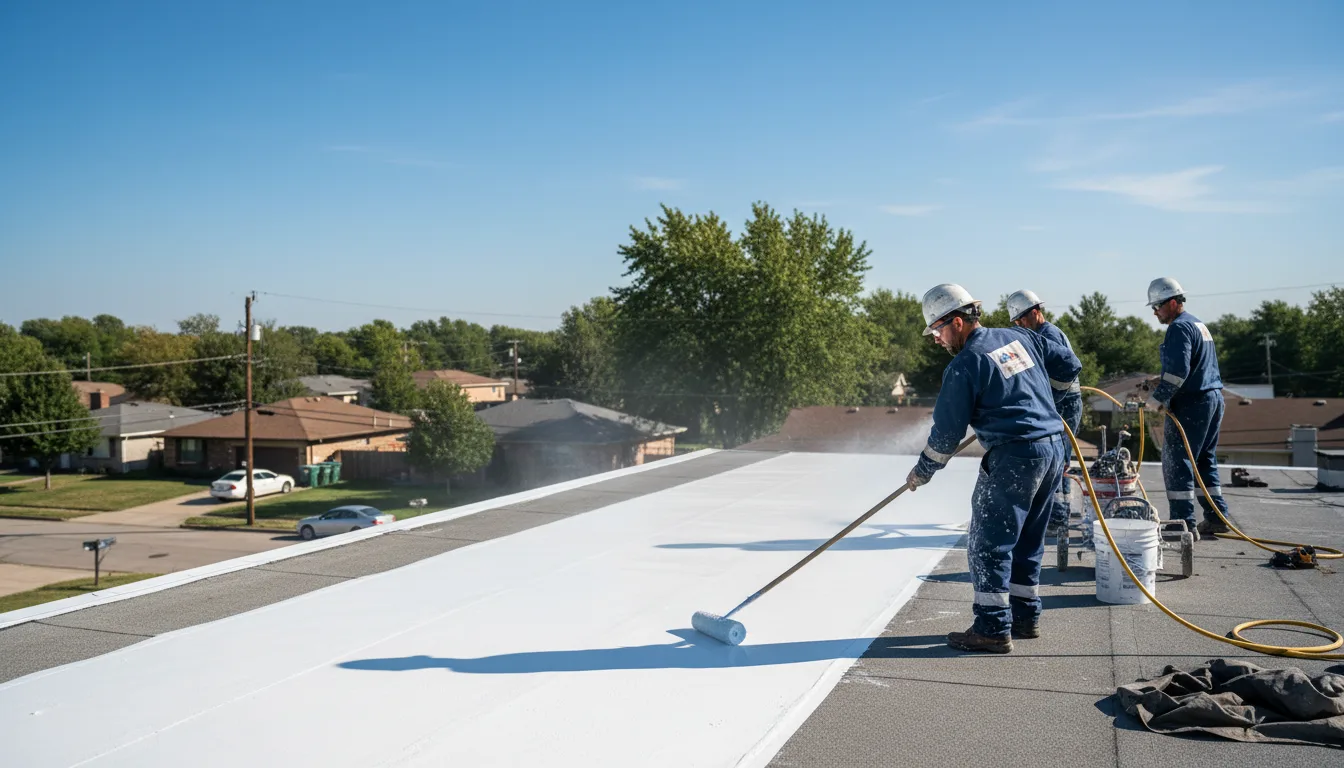 Commercial roof coating in Trinity, TX near me